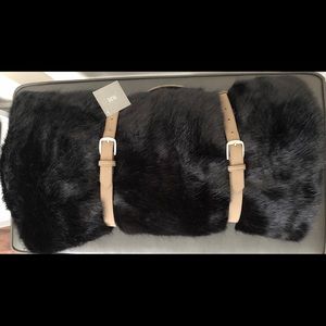 RESTORATION HARDWARE ULTRA FAUX FUR THROW …